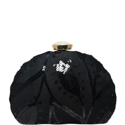 ARTKLIM Embellished Sequinned Box Clutch With Shoulder Strap image 4