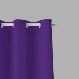 parda online Purple Polyster Solid 5ft Blackout Eyelet Window/Door (2 Pc) image 2