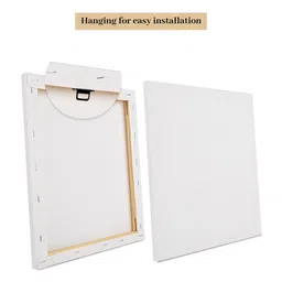 Art Street Stretched Canvas Painting Blue Flowers and Birds Pattern Art for Home Decor image 5