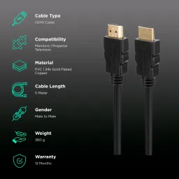 ultraprolink Pro-Connect HDMI 2 to HDMI 2 HDMI Cable (Optimized Resolution, Black) image 2