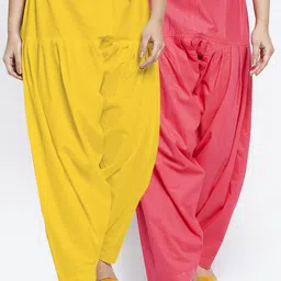 GRACIT Women Pack Of 2 Solid Cotton Salwar-image-52