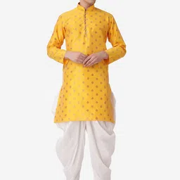 ROYAL KURTA Men Ethnic Motifs Printed Mandarin Collar Kurta with Salwar-picture-12