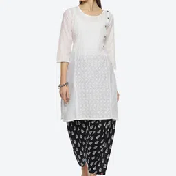 Biba Women Printed Loose Fit Cotton Salwar image 5