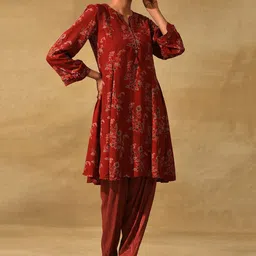 folk song W The Folksong Collection Women Loose Fit Salwar image 5