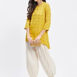 Clora Creation Self Design Loose-Fit Pure Cotton Afghani Salwar image 5