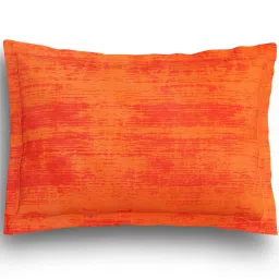 sej by nisha gupta Orange Floral 220 TC Cotton King Sized Bed Sheets with 2 Pillow Covers image 4