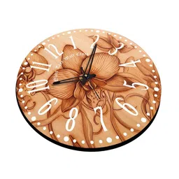 olive tree Flowers 15 Inches Classic Wooden Clock image 4