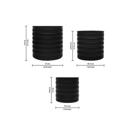 metalsmith Iron Planter Pot For Indoor And Outdoor Decor Set of 3 image 2