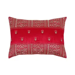 hosta homes Pink Polyester Abstract 12X18 Inches Cushion Cover image 3