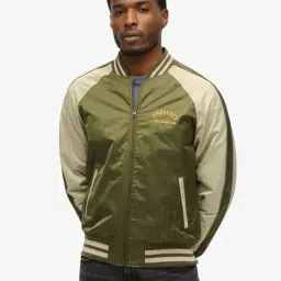 superdry Men Souvenir Embroidered Regular Fit Bomber Jacket image 1