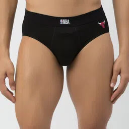 John Players Mid-Rise NBA Printed Cotton Basic Briefs With H-Fly JBF013M13S image 1