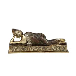 aapno rajasthan Brass Buddha Statue image 2