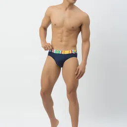 John Players Mid-Rise Marvel Printed Cotton Basic BriefsJBF007M08S image 4