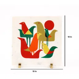 posh n plush White Marble Serenity Decorative Plate Showpiece image 3