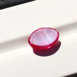 cuonna gems gallery Elegant Burma Star Ruby Stone Unheated Untreated Bhagya Ratna Original Certified 5.50 Carat 5.99 Ratti स्टार रूबी स्टोन ओरिजिनल सर्टिफाइड Asli Suryakant Mani Ravi Ratna For Unisex image 5