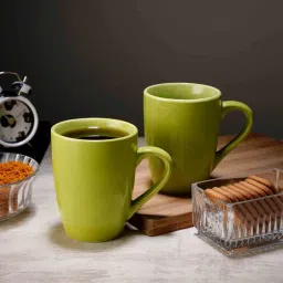 300Ml Green Ceramic (Set Of 2 ) Coffee Mug-image-27