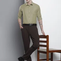 the indian garage co. x luxe Luxe by TIGC Men Slim Fit Opaque Formal Shirt-picture-37