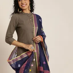 Taavi Jamdani Handloom Dupatta image 4