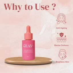 CLAYco. Ginseng Copper Peptide & Ceramide Face Glowing Serum To  Boost Skin Collagen- 30ml image 2