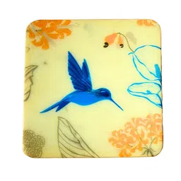 d'orable Yellow & Blue (4 x 4 Inches) Marble (Set of 2) Coasters image 5