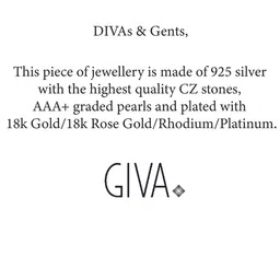 GIVA 925 Silver Royal Blue Bloom Studs image 4