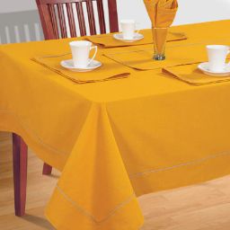 swayam Posie (106x59) Yellow Cotton Table Cloth-picture-6