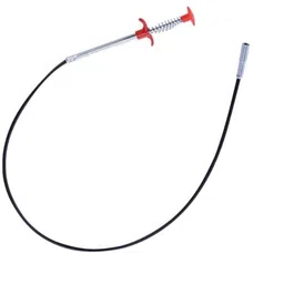 Auraaq Hair Catching Claw Wire Sewer Sink Tub Dredge Remover ll Drain Spring Pipe Basin Cleaner Tool ll Kitchen Bath Rod Hair Drain Pipe Cleaning Spring Stick 5Ft image 1