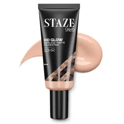 STAZE 9to9 HD Glow Poreless + Matte Sweatproof Foundation 18 ml - Cream 115N image 1