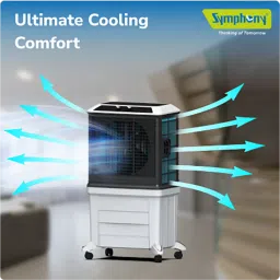 Symphony Arctic Circle 120 Litres Desert Air Cooler with i-Pure+ Technology (Inverter Compatible, Grey & Black) image 5