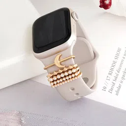 JOKER & WITCH Women Set Of 5 Embellished Beaded Watch Charms-picture-22