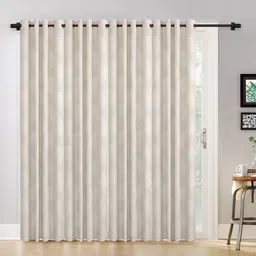 HOSTA HOMES Cream-Coloured Set of 4 Floral Long Door Curtain-picture-23