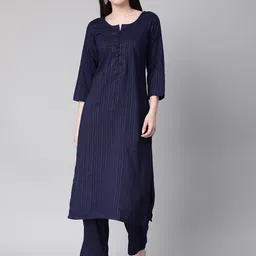 Shaily Striped Regular Kurta with Trouser image 1