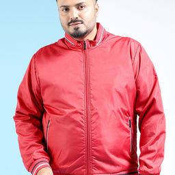 hardsoda by the indian garage co HARDSODA Plus Size Stand Collar Lightweight Bomber Jacket-picture-21