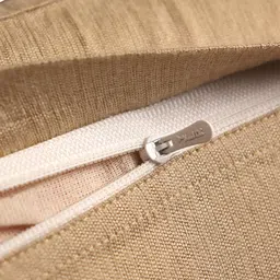 zeba Gold Polyester Blend Geometric 16x16 inches Cushion Cover image 5