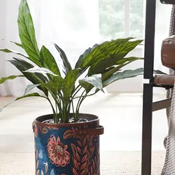 Mona B Amelia Blue & Pink Printed Medium Planter image 1