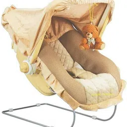 gudda gudia 13 in 1 Musical Carry Cot/Bouncer with Mosquito Net and Storage Box and swing -MADE IN INDIA Bouncer image 2