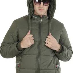 xohy Men Solid Casual Jacket image 4