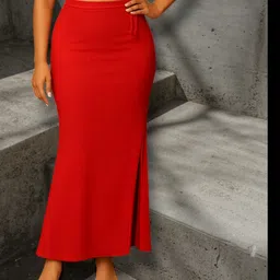 DSV ENTERPRISES Shapeware Red M0033 Lycra Blend Petticoat-picture-20