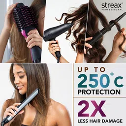 streax professional Hold & Play Heat Protection Spray, 200 ml For Hair Styling For Men & Women image 2