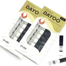 viovi 02 Packets, DAYOO Cigarette Filter Holder Three Layer Filtration Smoking Pipe Plastic Outside Fitting Hookah Mouth Tip-picture-22