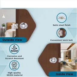 godrej Steel Matte Door knobs image 3