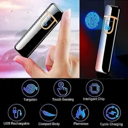 clairbell MSS_491A_Smoking Touch Lighter Fingerprint Sensor Ignition Lighter Cigarette Pocket Lighter-picture-13