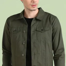 clickcreation Men Solid Denim Jacket-picture-20