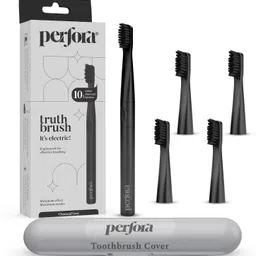 Perfora Electric Tooth Brush With 2 Modes, 5 Brush Heads & Travel Case, 1 Year Warranty, Electric Toothbrush-picture-12
