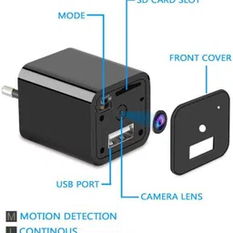 MOJOCAM SpyCharger Camera 1080 PHD Hidden USB Charger Surveillance Camera forHome Security Camera image 2