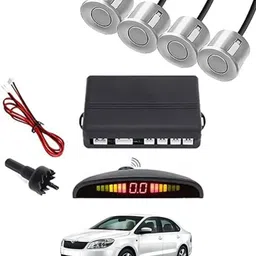 aarsh store Universal 4 Silver Reverse Parking Sensor-AF25A868 Universal 4 Silver Reverse Parking Sensor-AF25A868 Parking Sensor-picture-10