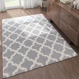 jaipur rugs Grey Geometrical Wool 5 ft X 8 ft Flat Weaves-picture-27