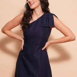 globus Women A-line Dark Blue Maxi/Full Length Dress image 5