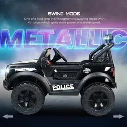 oh baby TOYOTA JEEP 4 Motors 4x4 (1-8Yrs) Battery ride on Jeep Battery Operated Ride On image 5