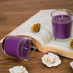 houseofmurasa Premium Highly Scented Lavender Votive-2 Candle image 4